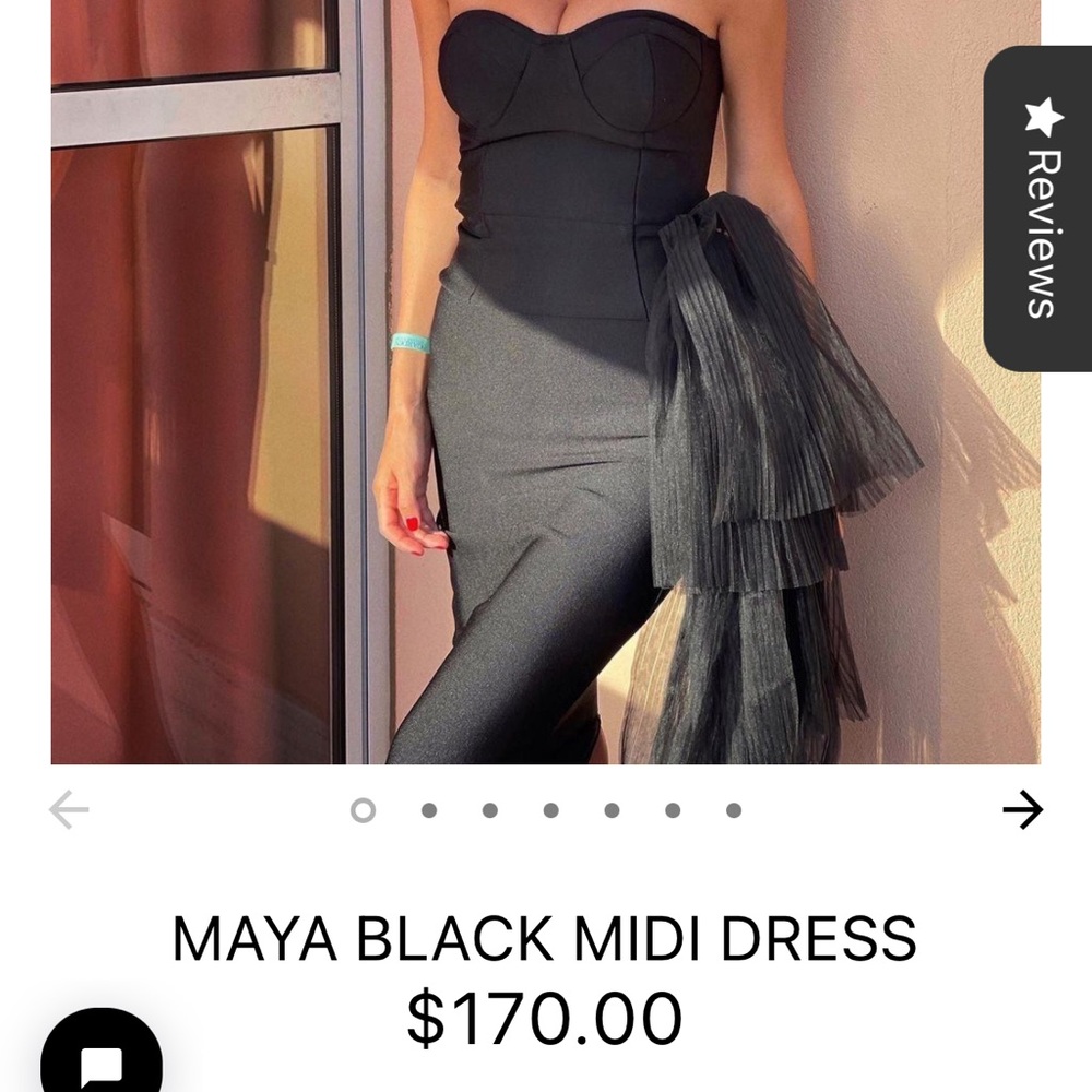 Catwalk Connection Black Bandage midi dress